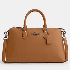 Coach Georgia Satchel Bag Light Saddle CBM11